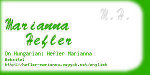 marianna hefler business card